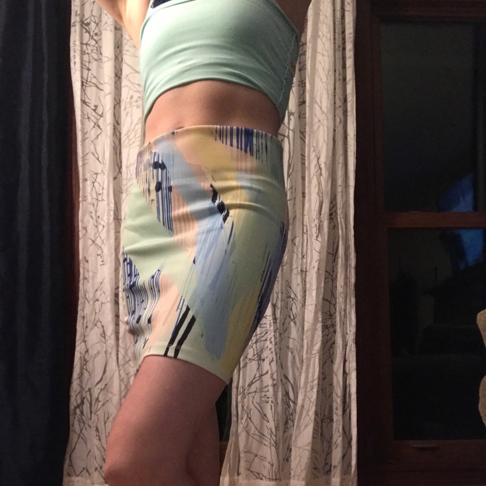 Abstract mini skirt